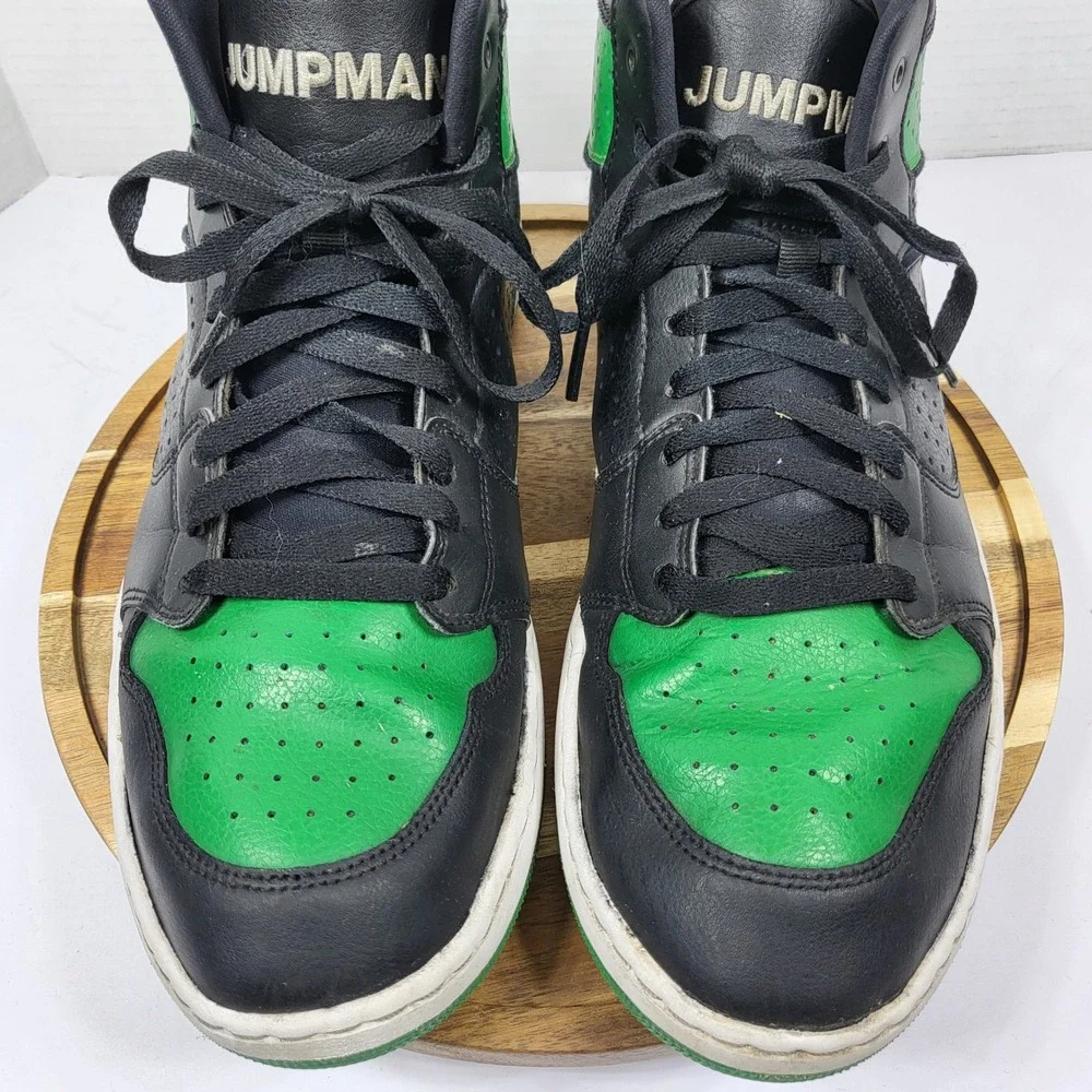 Jordan Access Pine Green Black White Mens 12 AR3762-013 Mid Top Sneakers